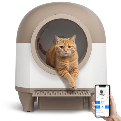 CleanPurr™ - Smart Self-Cleaning Litter Box with Low Noise