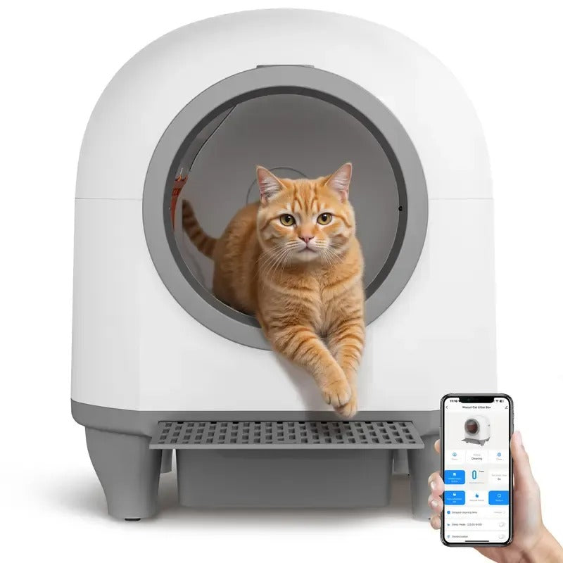 CleanPurr™ - Smart Self-Cleaning Litter Box with Low Noise