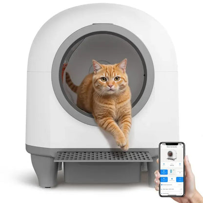 CleanPurr™ - Smart Self-Cleaning Litter Box with Low Noise