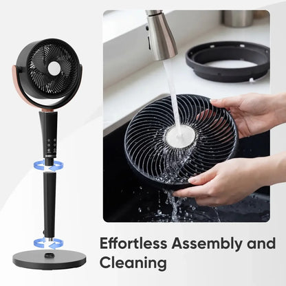 Elara Air – Quiet Bedroom Fan with Soft Night Light