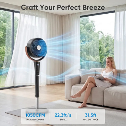 Elara Air – Quiet Bedroom Fan with Soft Night Light