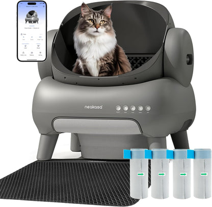 PurrClean™ – Self-Cleaning Smart Litter Box with App Control