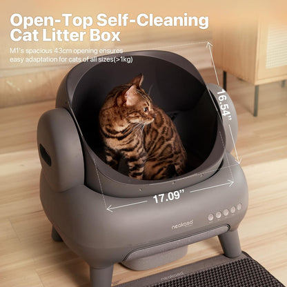 PurrClean™ – Self-Cleaning Smart Litter Box with App Control