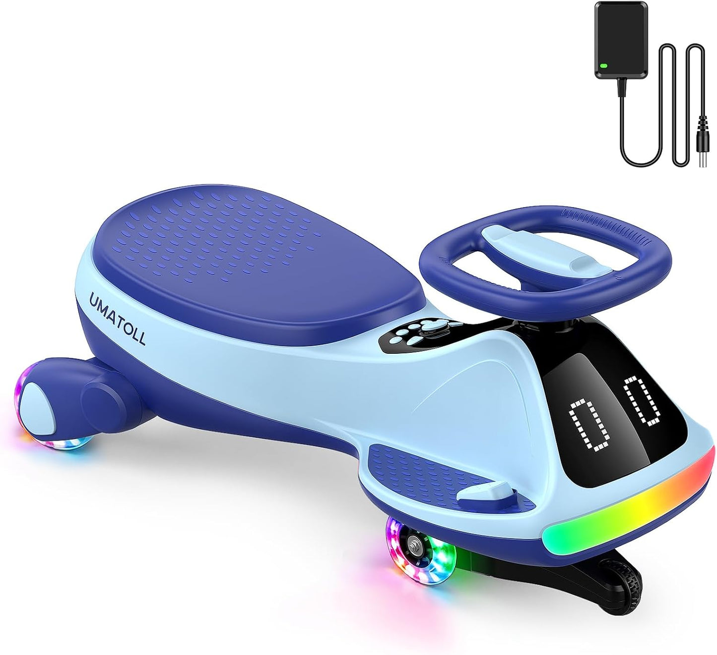 VoltRide™ - Electric Wiggle Car with Bluetooth & LED Lights