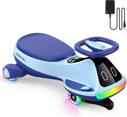VoltRide™ - Electric Wiggle Car with Bluetooth & LED Lights