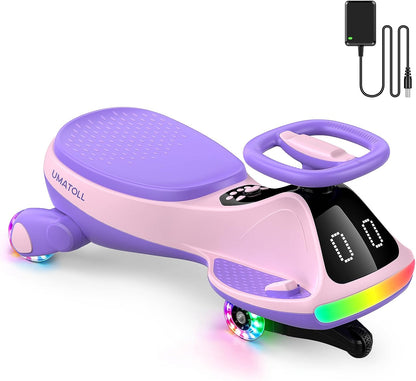 VoltRide™ - Electric Wiggle Car with Bluetooth & LED Lights