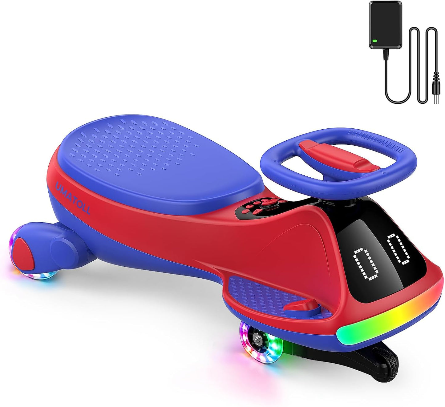 VoltRide™ - Electric Wiggle Car with Bluetooth & LED Lights