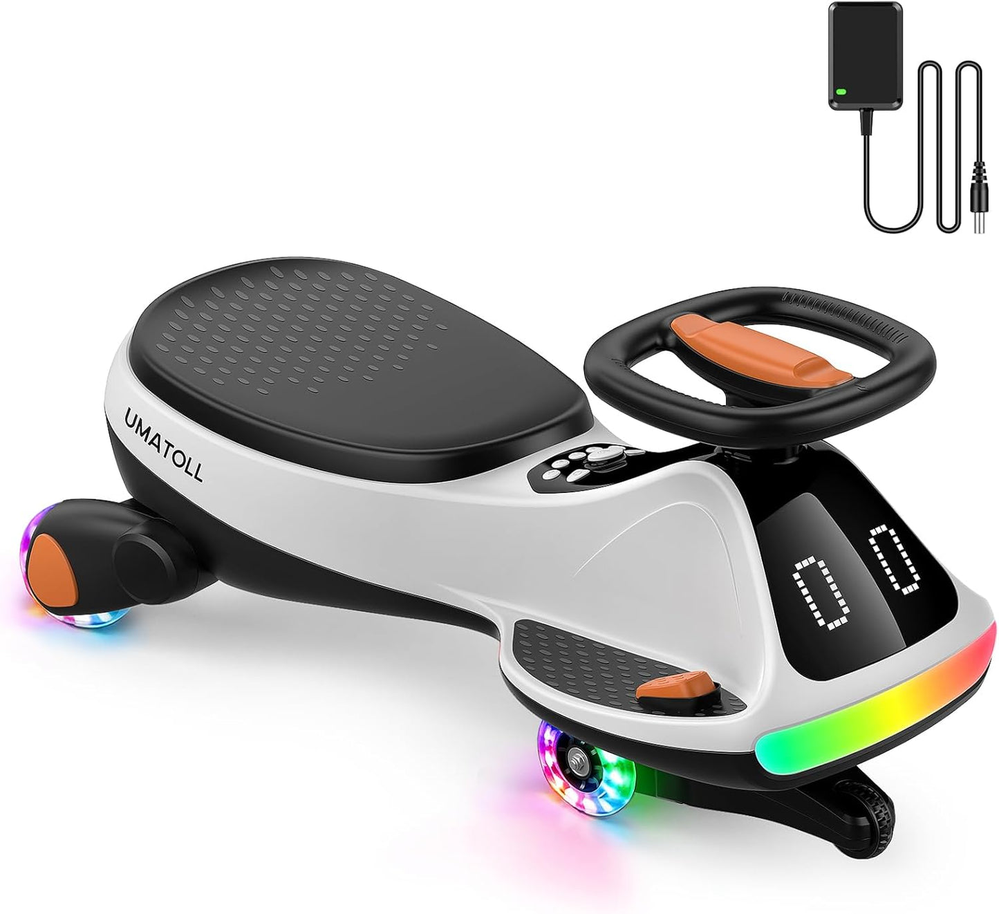 VoltRide™ - Electric Wiggle Car with Bluetooth & LED Lights