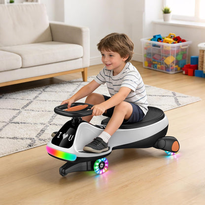 VoltRide™ - Electric Wiggle Car with Bluetooth & LED Lights